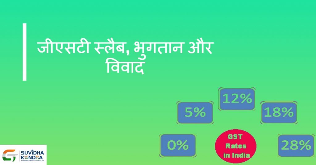 जीएसटी स्लैब, भुगतान और विवाद