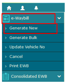 Generate New E-WayBill