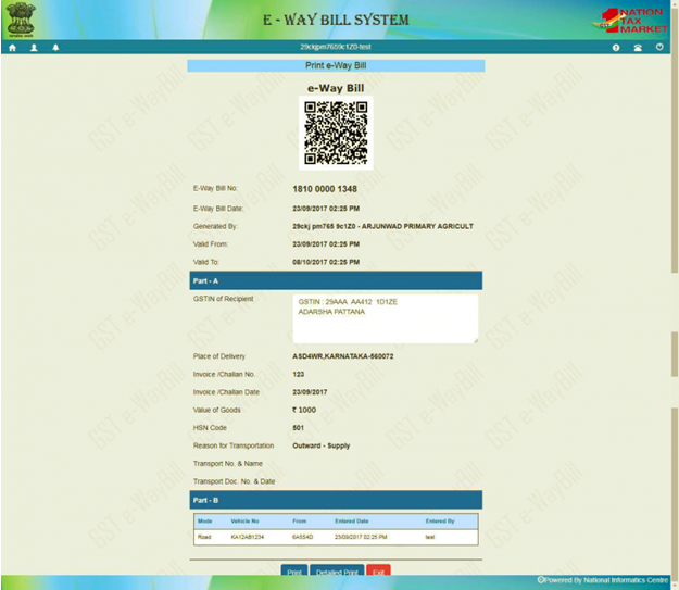 e-Waybill System Form